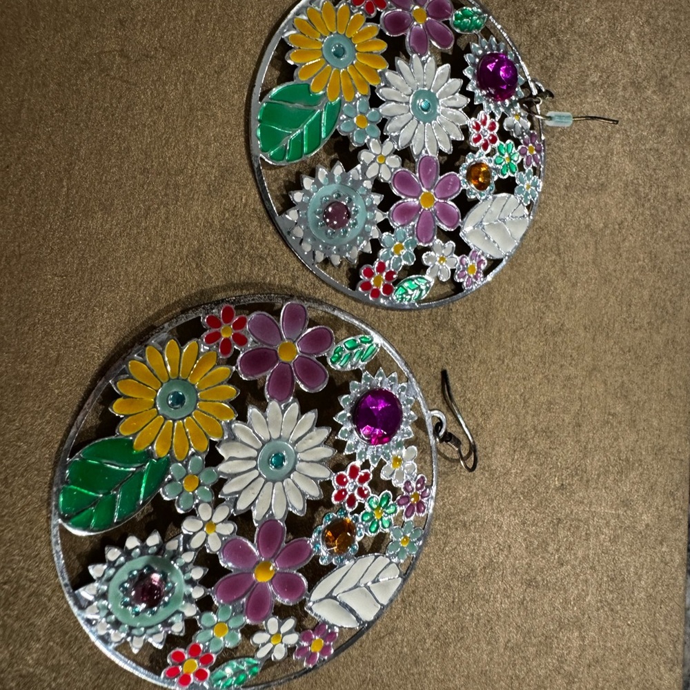 Floral Multicolor Earrings